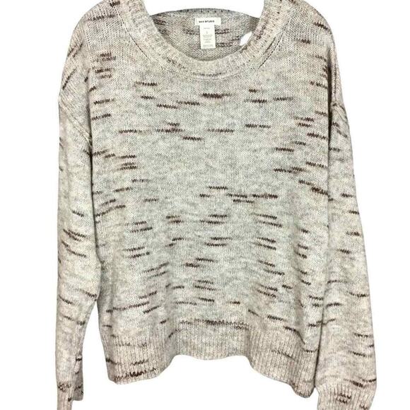 Max Studio Women’s Tan Brown Knit Pullover Sweater Crew Neck Size XL NWOT - Picture 5 of 16